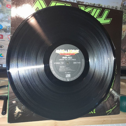 Overkill Under The Influence LP used, metal