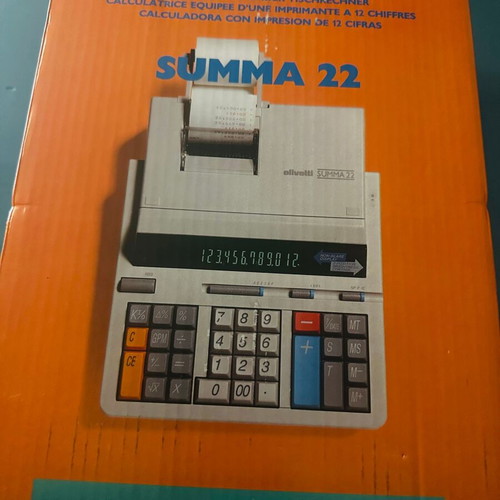 Olivetti Summa 22 Printing Calculator new, 12 digits