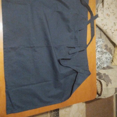 Kitchen apron used, blue