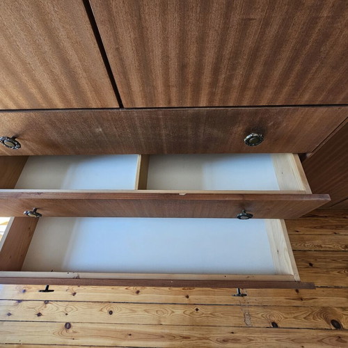 Wooden wardrobe, polished