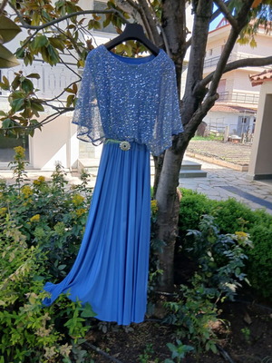 Dress for special occasions like weddings, like new, blue turquoise
