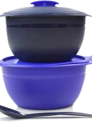 Tupperware Θερμο ντουο 3,5 λ με κουτάλι, 2 μπολ και καπάκια