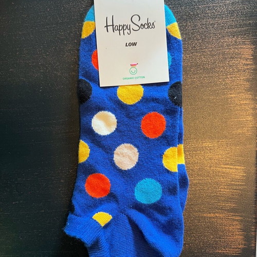 Happy Socks Low No 41-46 socks new, organic cotton blue