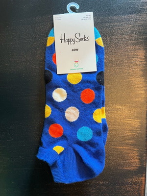 Happy Socks Low No 41-46 socks new, organic cotton blue