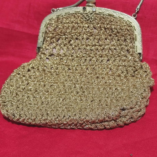 Vintage handmade evening bags used with metal clasp