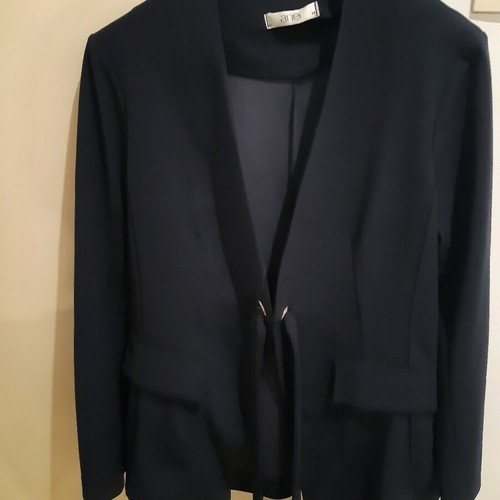 Anel blue spring blazer with belt like new