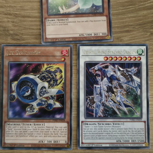Rare Synchro Monster Cards 1st Edition, like new