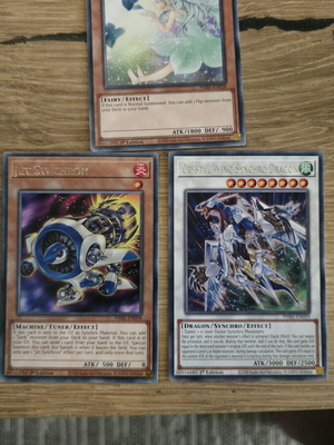 Rare Synchro Monster Cards 1st Edition, like new