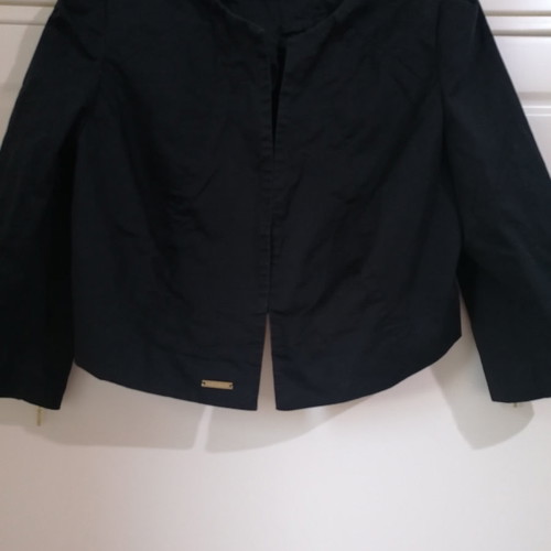 Bolero jacket used with short sleeves, black size M