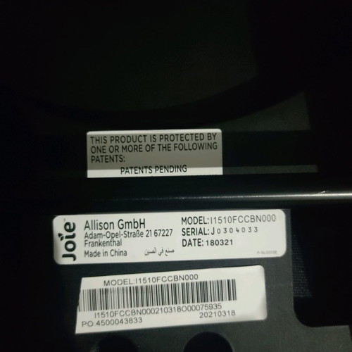 Joie i-Level 0-13 car seat used Isofix