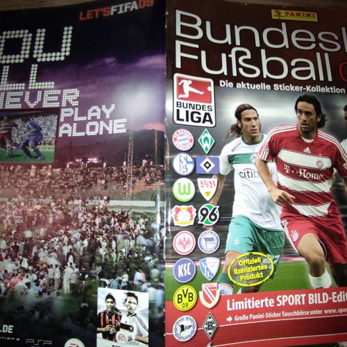 Panini album Bundesliga 2008-2009 used