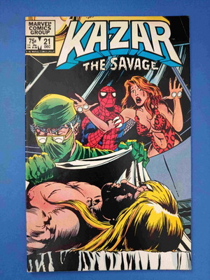 Kazar The Savage 21 κόμικ μεταχειρισμένο, αγγλικά