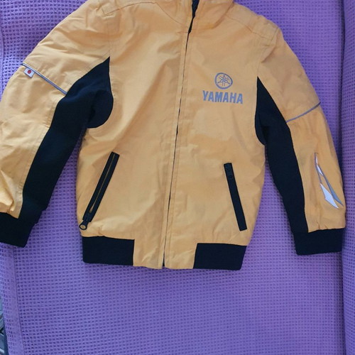 Yamaha kids jacket used, yellow, size 5-6