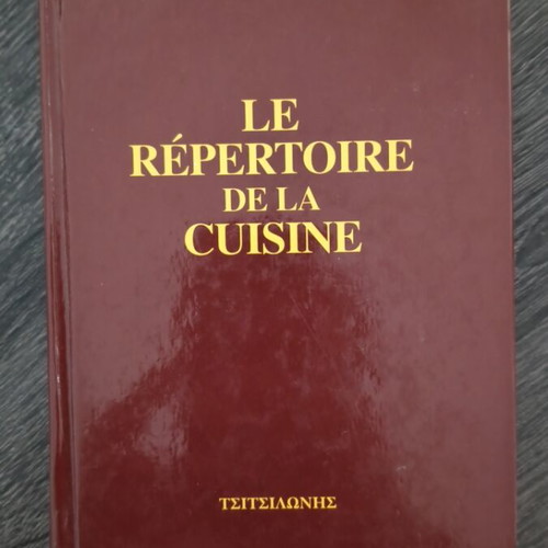 Le Répertoire de la Cuisine cookbook like new, professional edition