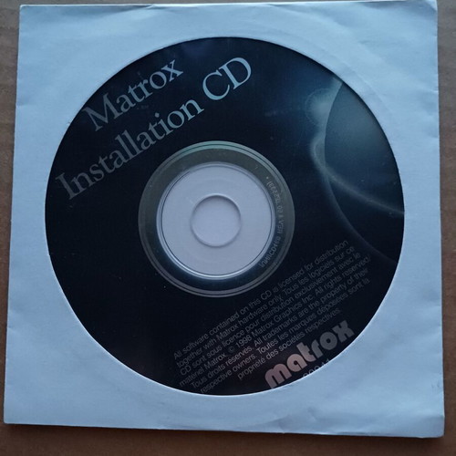 Matrox installation CD 20041 like new