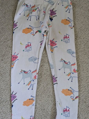 Pajama pants for 4 years old white with unicorns
