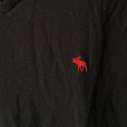 Abercrombie men's t-shirt used, short sleeve, size medium, black