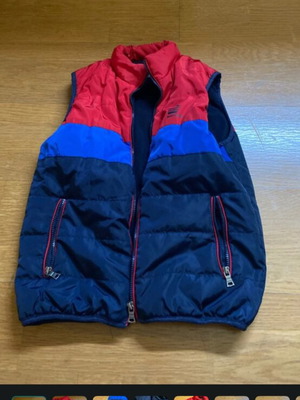 Admiral children's sleeveless jacket, blue red navy