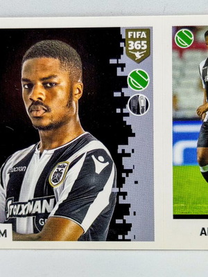 Panini FIFA 365 Sticker Chuba Akpom PAOK FC Blue Back 2018-2019