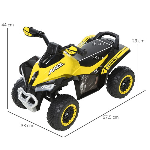 Yellow children's ride-on vehicle for 18-36 months