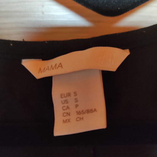 H&M short nursing dress used, black, size S