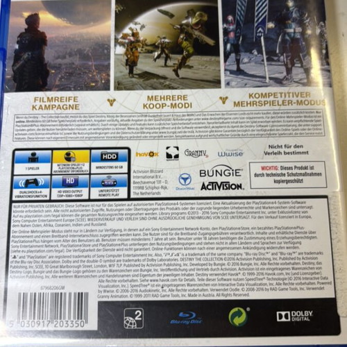 Destiny The Collection PlayStation 4 used
