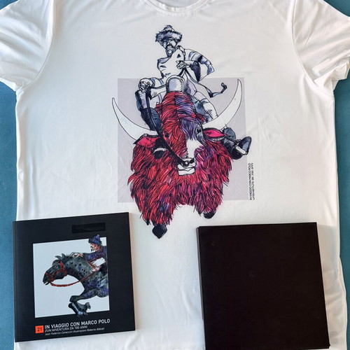 RRD Marco Polo T-shirt XL white new with limited edition book set