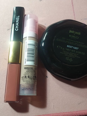 Chanel lipstick Kiko Milano blush Nyx concealer new set