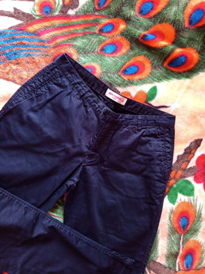 Pink Woman pants size M used, blue