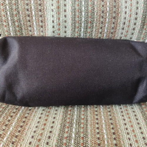 No Fear pencil case, black with checkered design