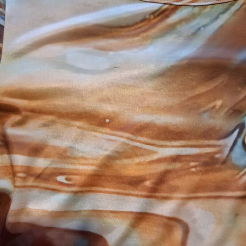 Crop blouse like new, gray and gold