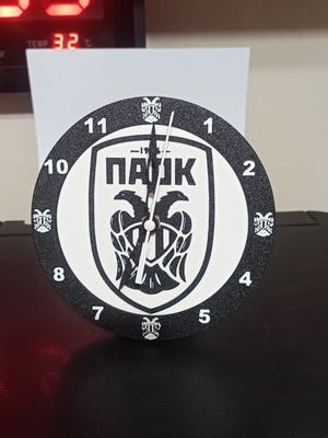 PAOK Desk Clock new, customizable colors