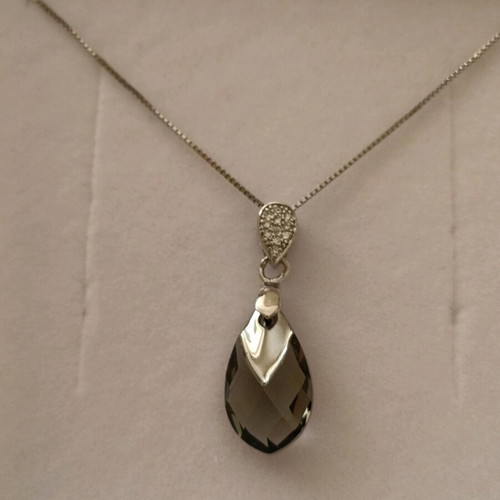 Silver 925 pendant new with zircon stones