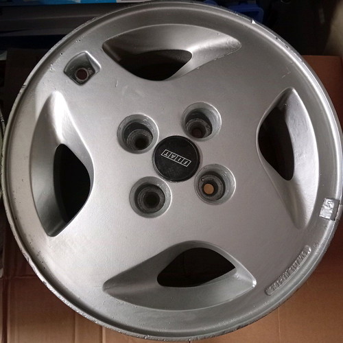 Fiat rims used, set of 4 with minor edge damage