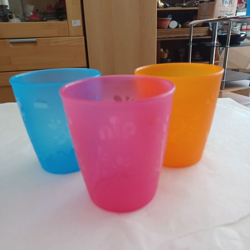 Nip children's cups set of 3 like new, BPA-free, Germany