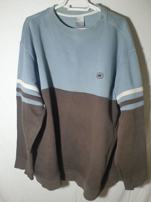 Nike sweatshirt 2XL used, vintage, blue and brown