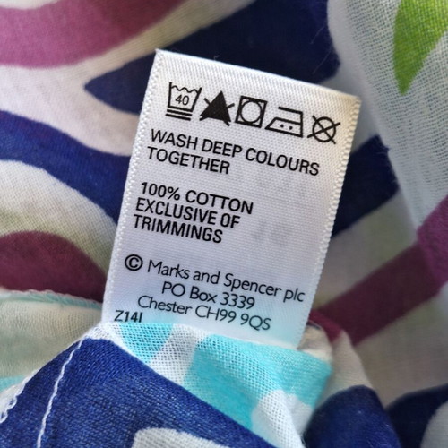 Marks & Spencer Large Abstract Colorful Beach Tunic Top like new