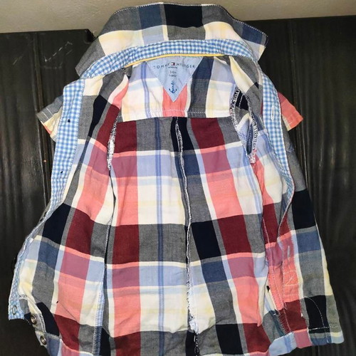 Tommy Hilfiger Baby Checked Shirt 3-6 Months like new