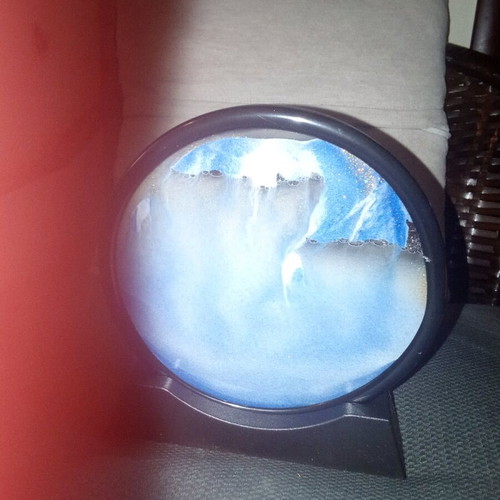Decorative moving sand new with blue shade