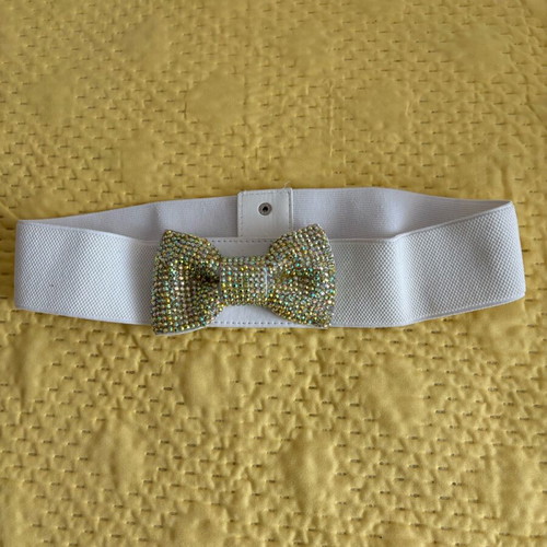 Elastic belt like new, adjustable, white