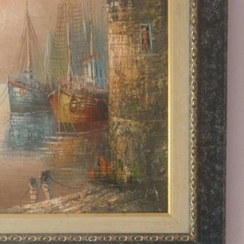 Oil painting 70x60 cm used, signed in frame