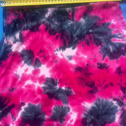 Y2K Tie-Dye Maxi Skirt Fuchsia and Black, Like New, Size M