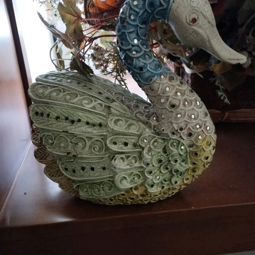 Decorative duck used, made of wood