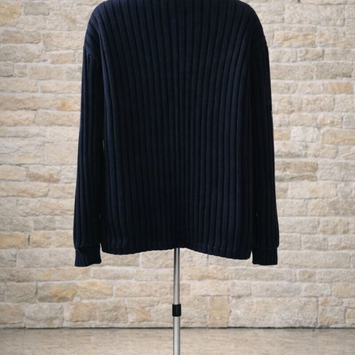 Hamilton men's knitted cardigan used, dark blue, lined