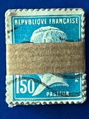 French stamps like new, pack of about 40 Louis Pasteur 1.50F