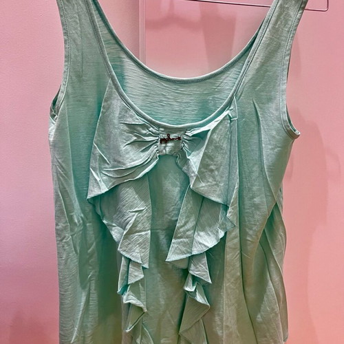 BSB women's blouse like new, multicolored green with design