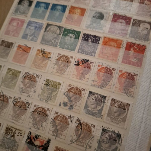 Stamp collection used from Germany