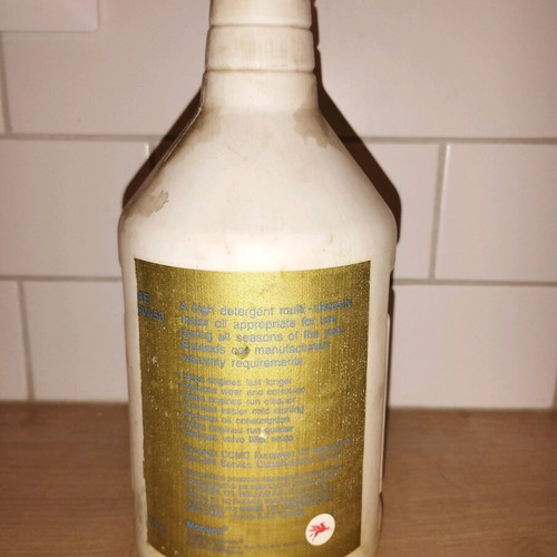 Mobil plastic packaging vintage used