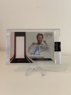 Topps Dynasty F1 Ayao Komatsu Patch Autograph Auto σαν καινούργιο