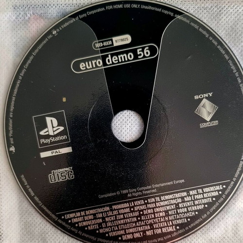 Playstation 1 demo used, pack of 10 Euro